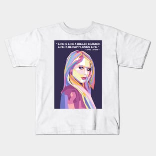 Quotes Avril lover Lavigne in WPAP Kids T-Shirt